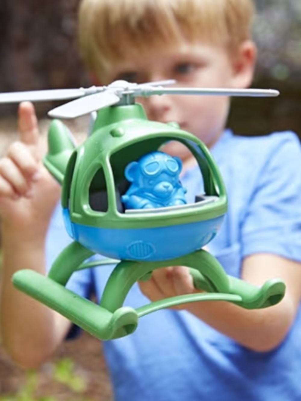 New Green Toys Helicopter with pilot